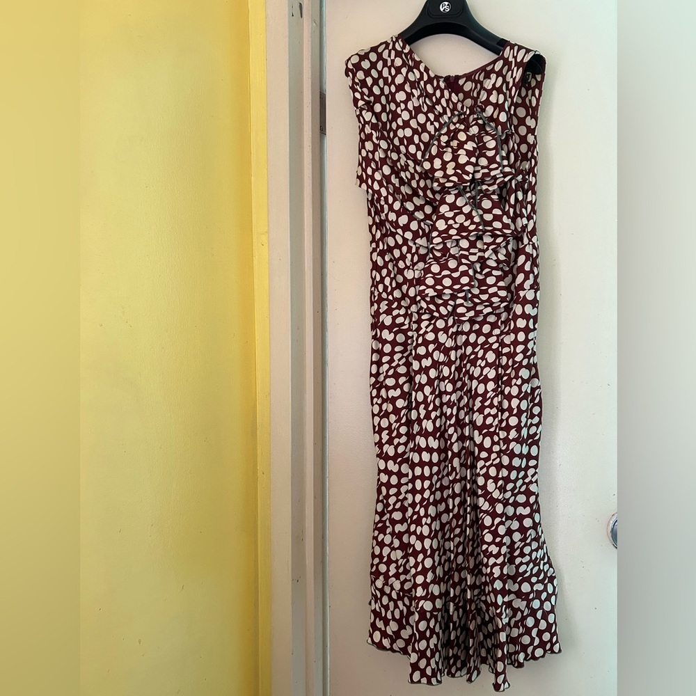Paul Smith Blue label silk polka-dot print dress